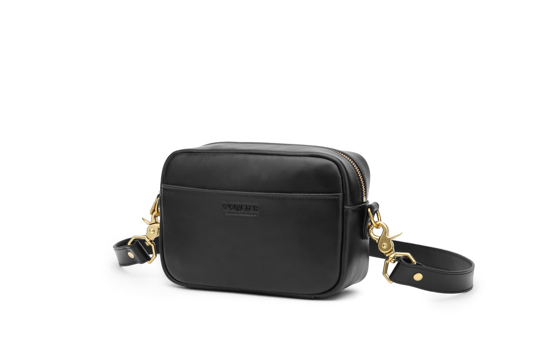 Jane Crossbody Bag | Black Leather