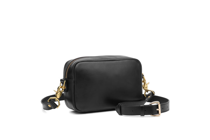 Jane Crossbody Bag | Black Leather