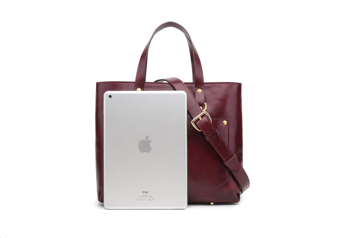 Marcy Satchel | Cherry Leather