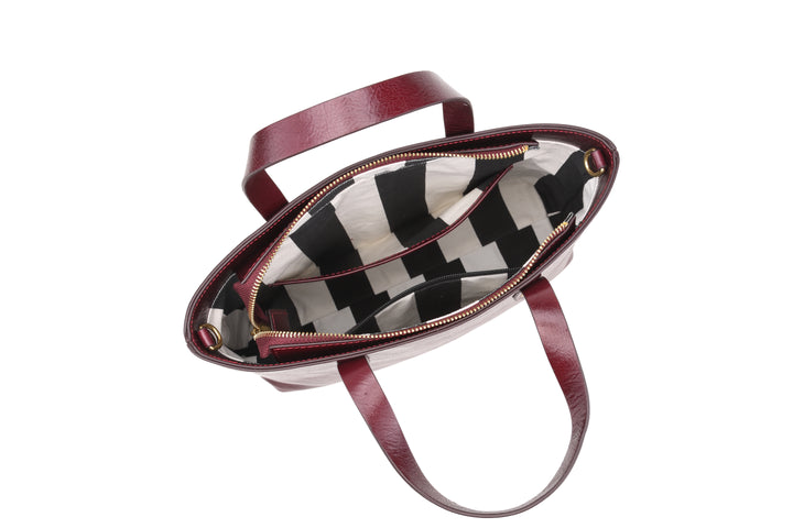 Marcy Satchel | Cherry Leather