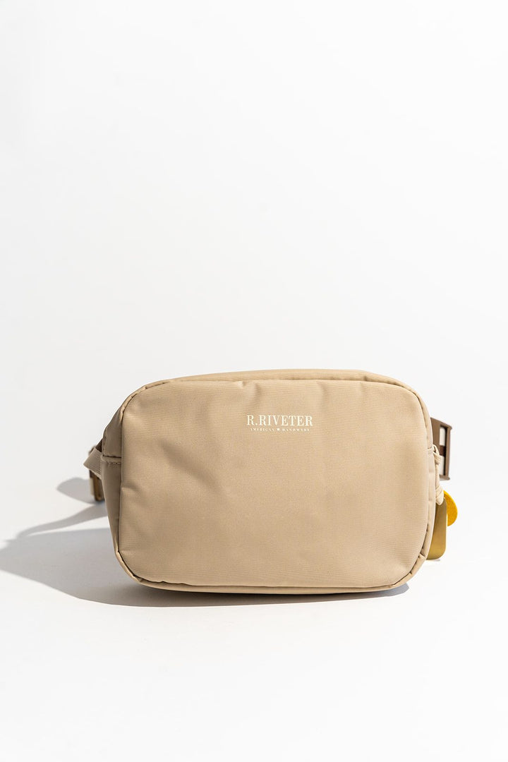 Augusta | Khaki Nylon + Neutral Stripe Webbing