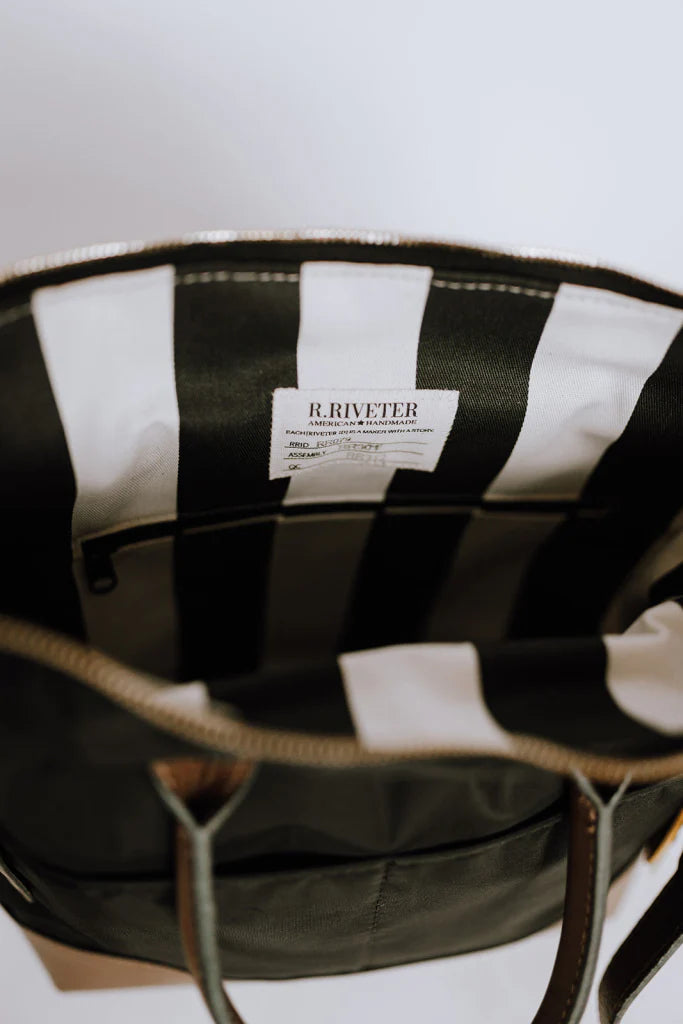 Otto | Black Nylon + Brown Leather