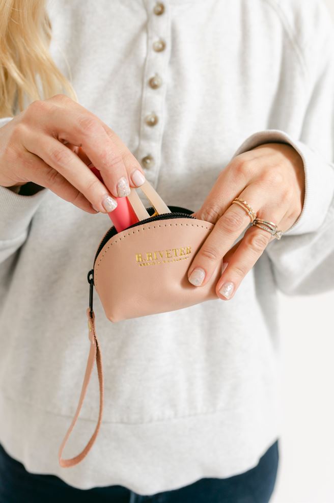 Clara Mini | Strawberry Beige Leather