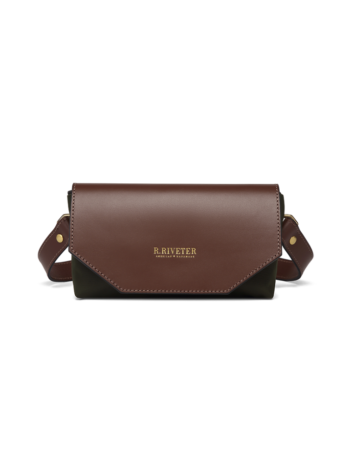 Whittle | Fatigue Nylon + Brown Leather