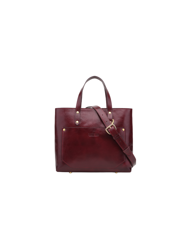 Marcy Satchel | Cherry Leather