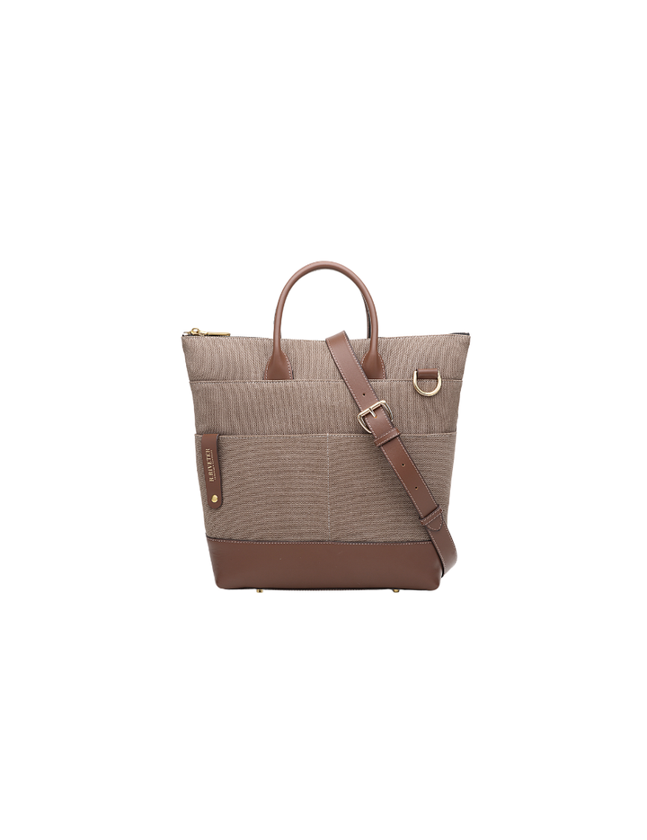 Otto Tote | Chocolate Washed Canvas + Brown Leather