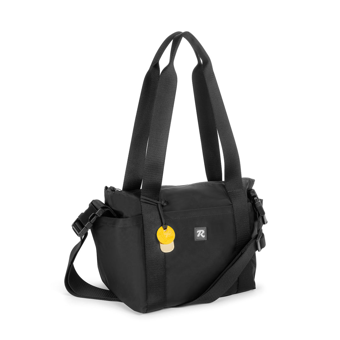 Mattie Large | Black Nylon Satchel
