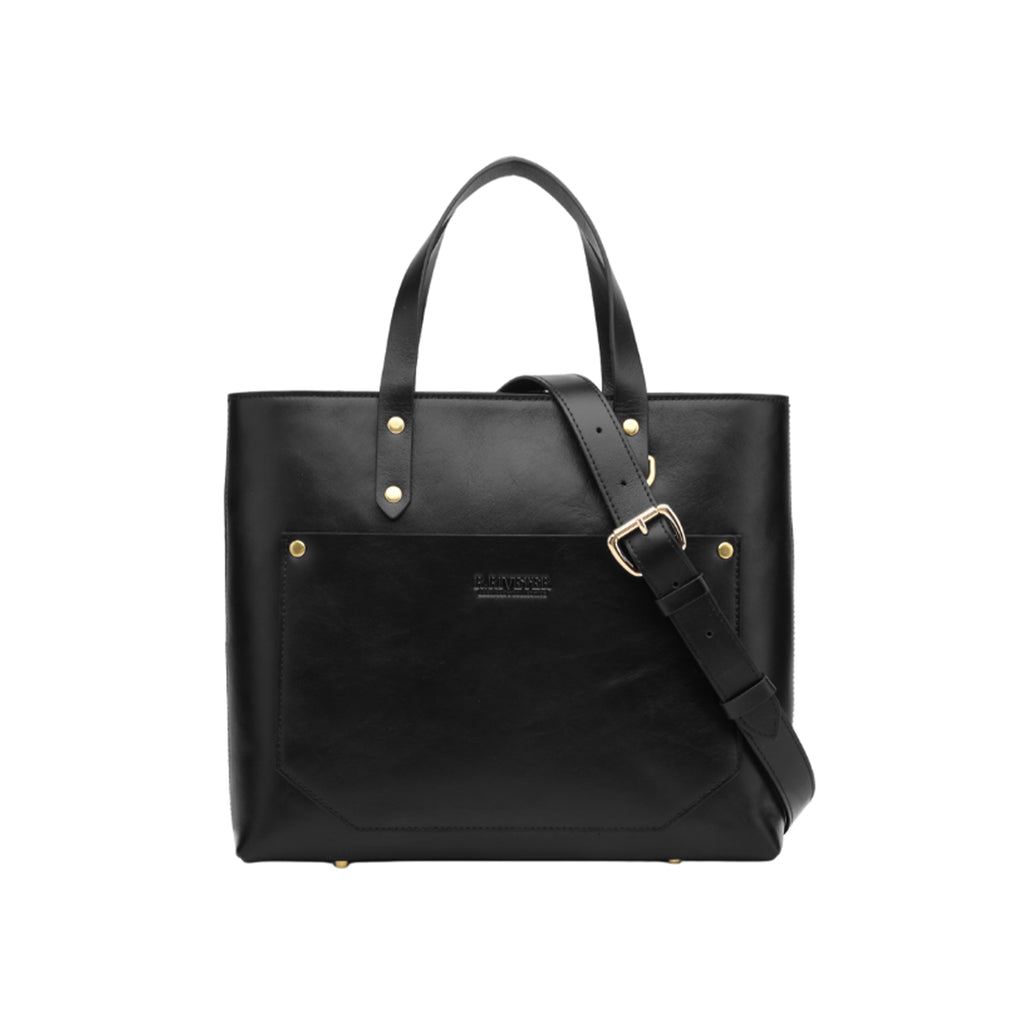Marcy | Matte Black Leather – R. Riveter