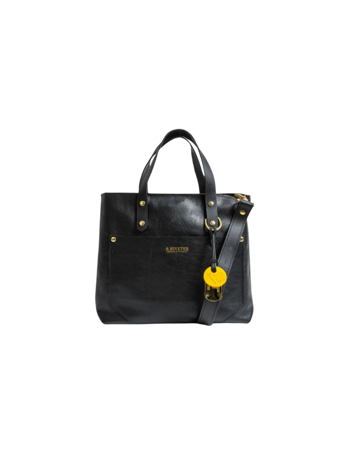 Marcy Satchel | Black Leather