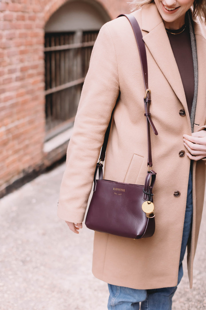 Connie | Plum Leather