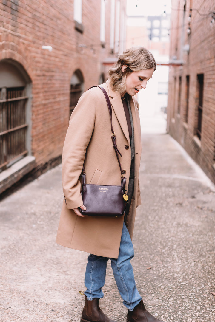 Connie | Plum Leather