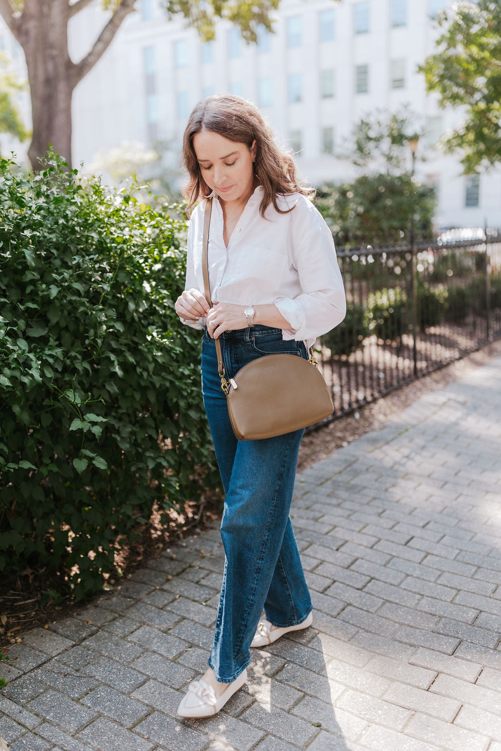 Hopper | Fatigue Leather Crossbody