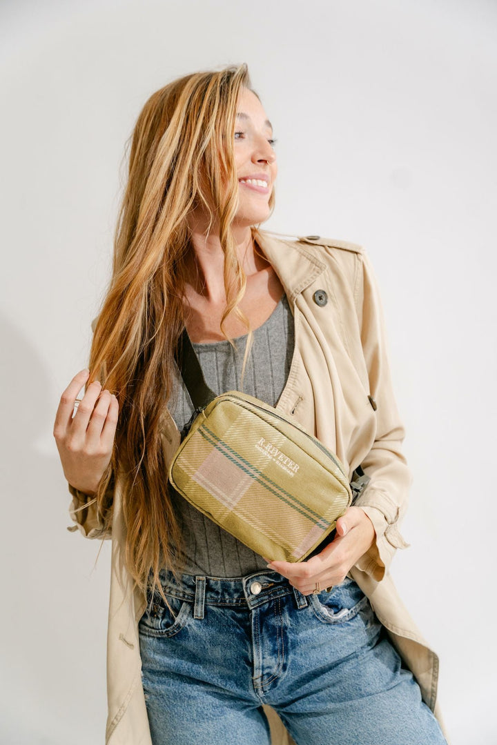 Augusta | Golden Plaid Printed Canvas