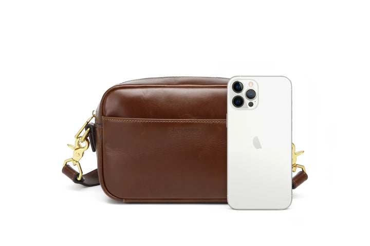 Jane Crossbody Bag | Brown Leather