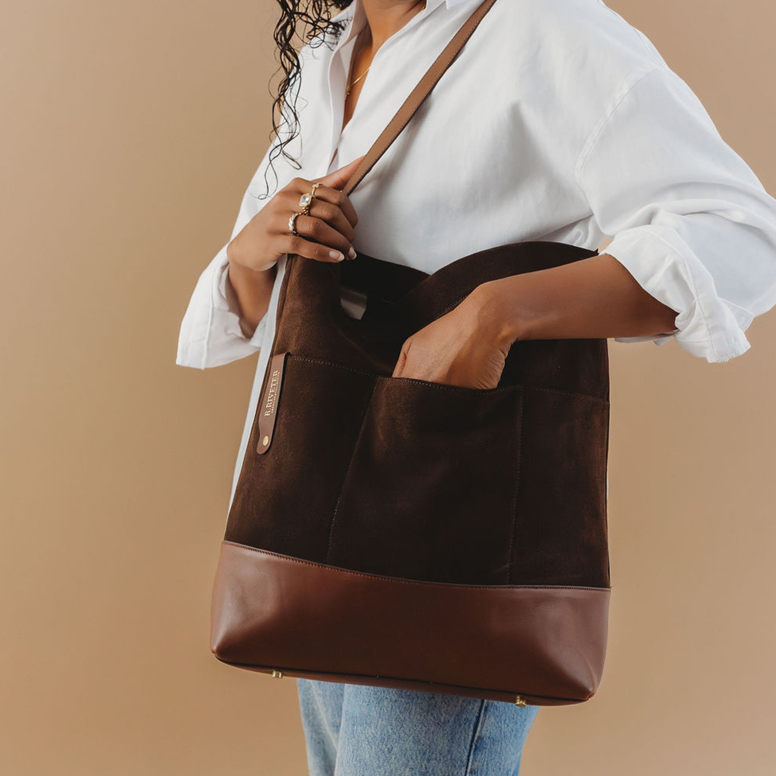 Doyle | Coffee Suede + Brown – R. Riveter