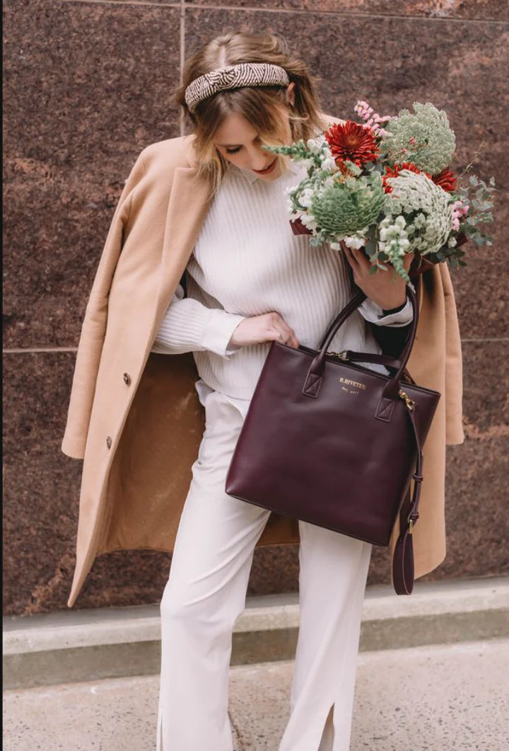 Eleanor Tote | Cherry Leather