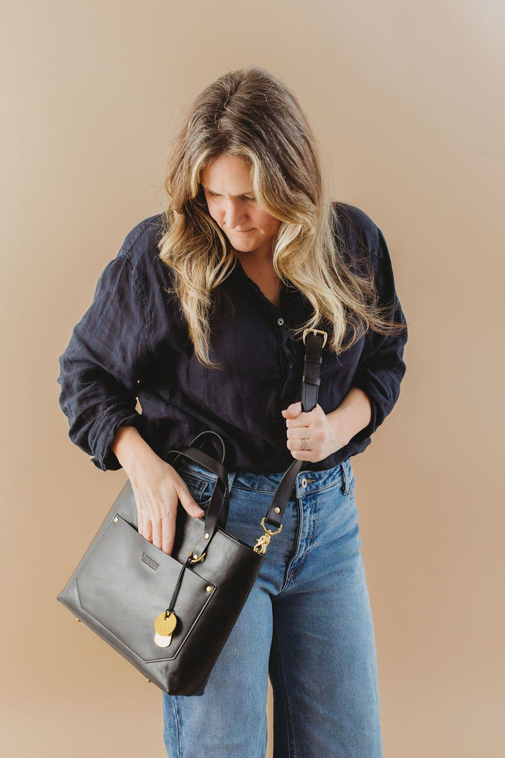 Marcy |  Matte Black Leather