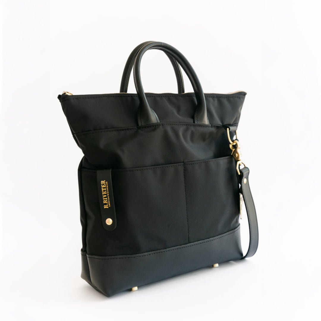 Otto | Black Nylon + Black Leather