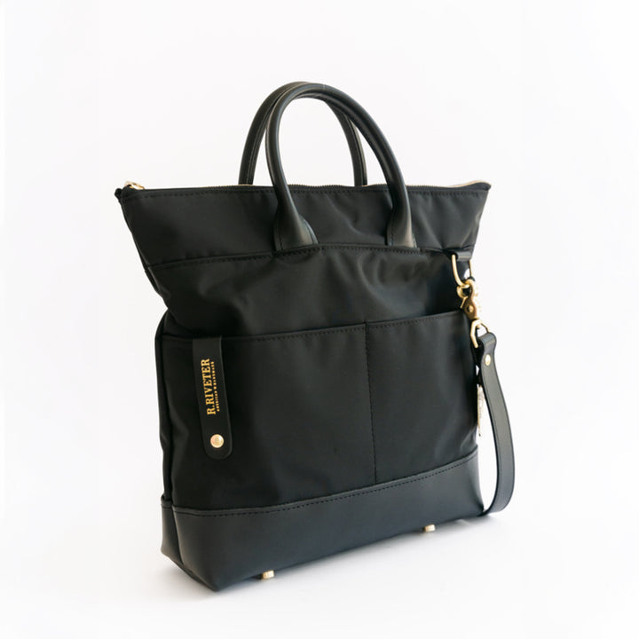 Otto | Black Nylon + Black Leather