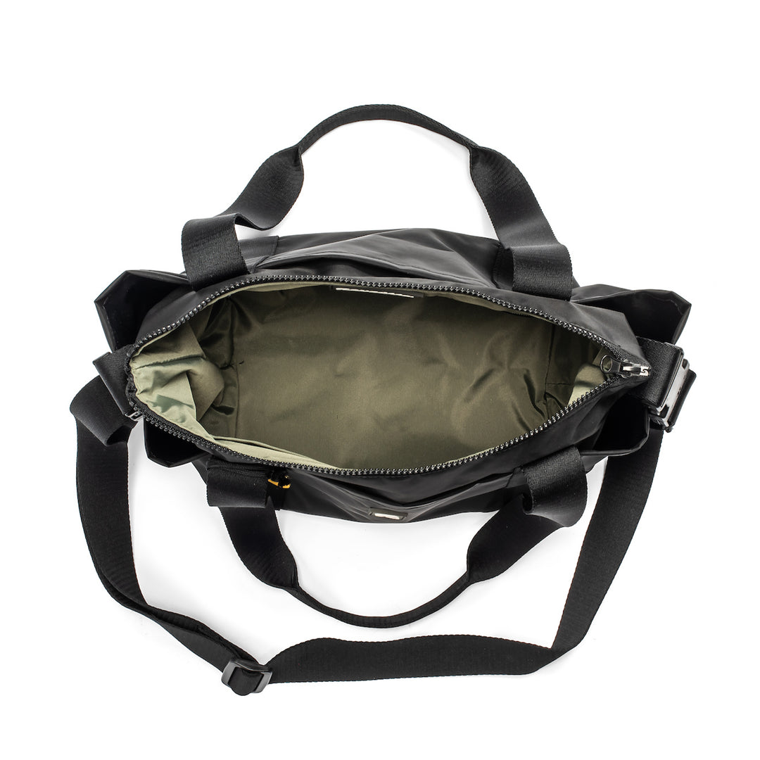 Mattie Large | Black Nylon Satchel