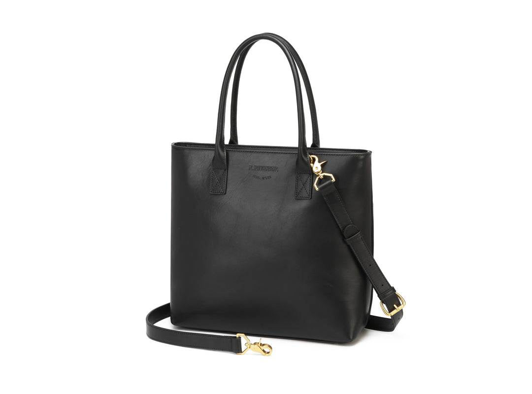 Eleanor Tote | Black Leather