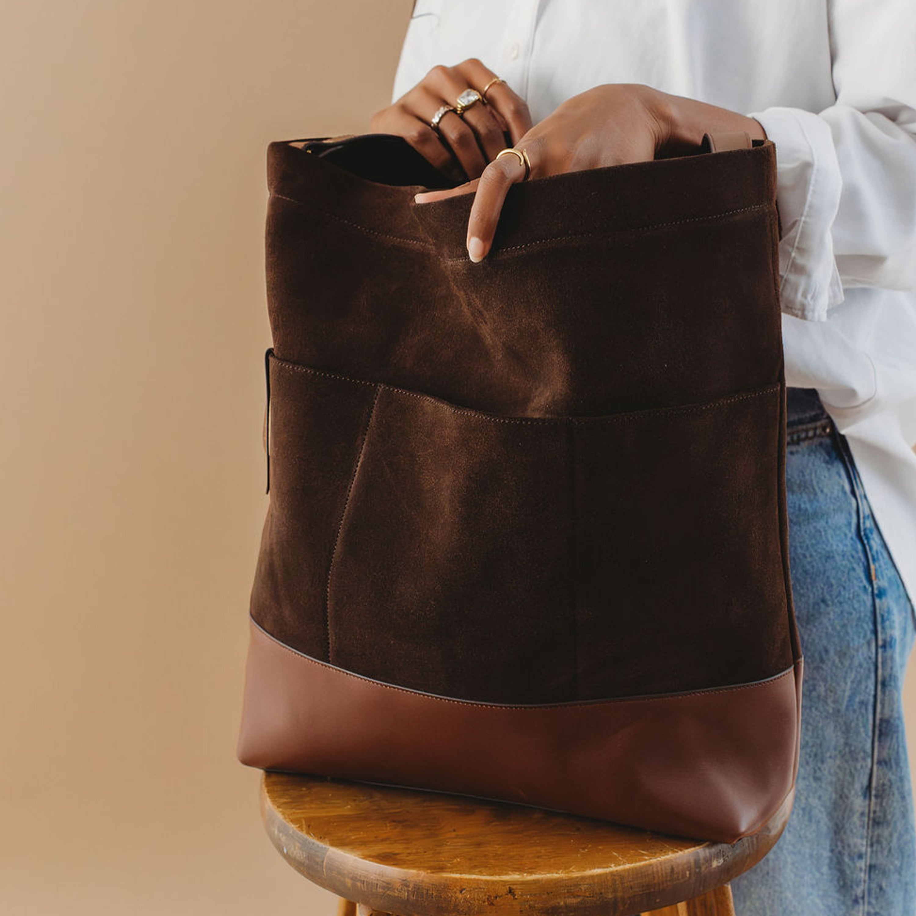 Doyle | Coffee Suede + Brown – R. Riveter