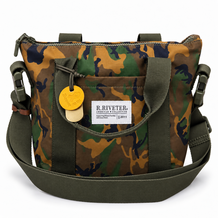 Mattie Tote | Field Woodland Camo Rugged Nylon