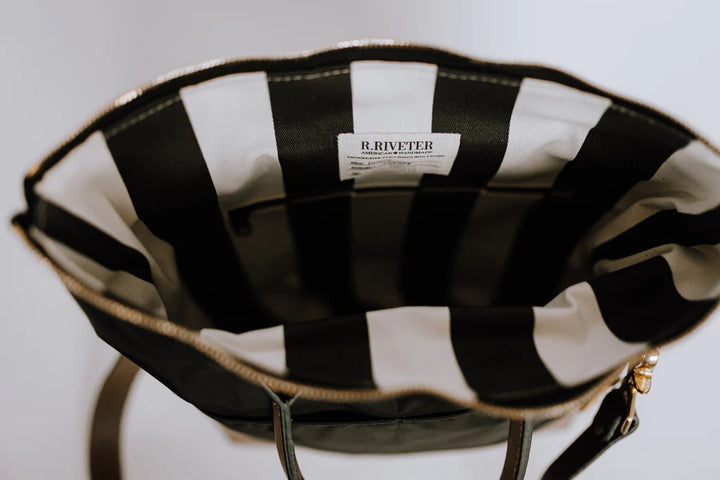 Otto | Black Nylon + Brown Leather