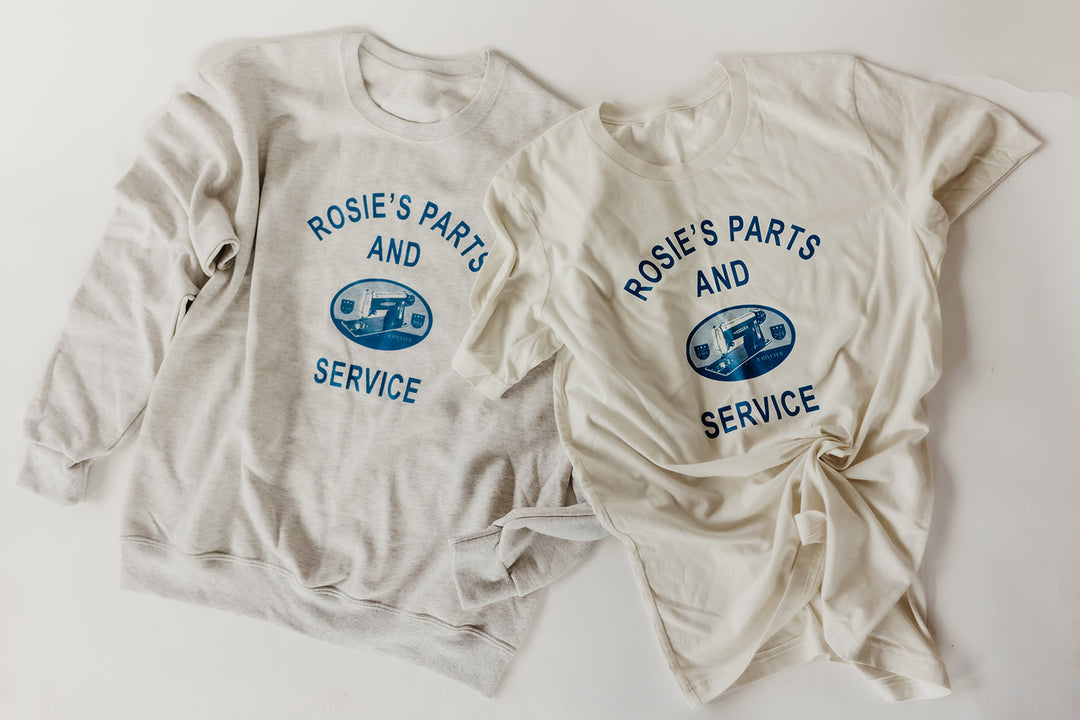T Shirt | Vintage Natural Rosie's Crew Neck