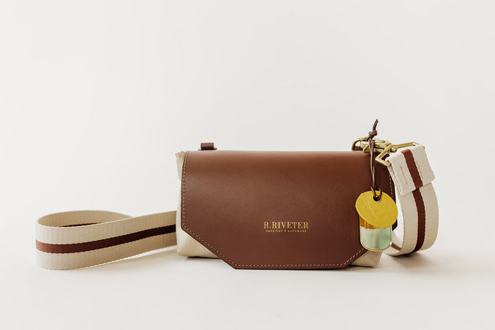Whittle | Khaki Nylon + Brown Leather
