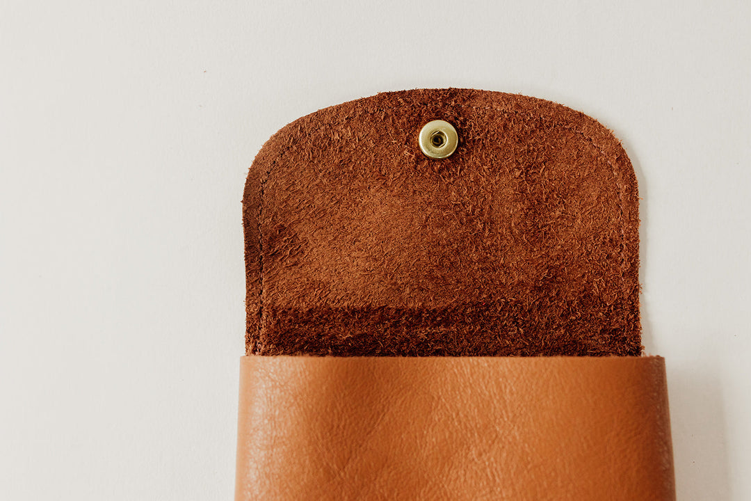 Ida Mini | Desert Tan Leather Card Holder Wallet