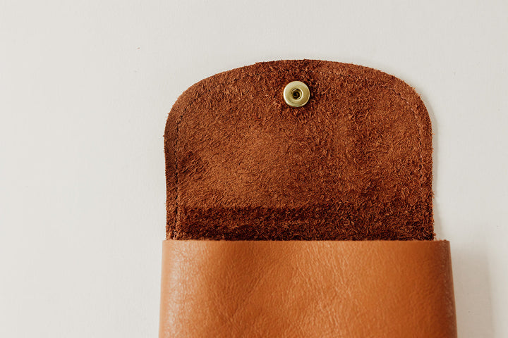 Ida Mini | Desert Tan Leather Card Holder Wallet