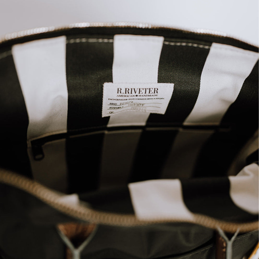 Otto | Black Nylon + Brown Leather