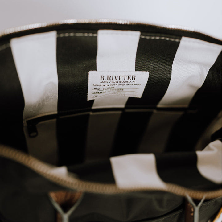 Otto | Black Nylon + Brown Leather