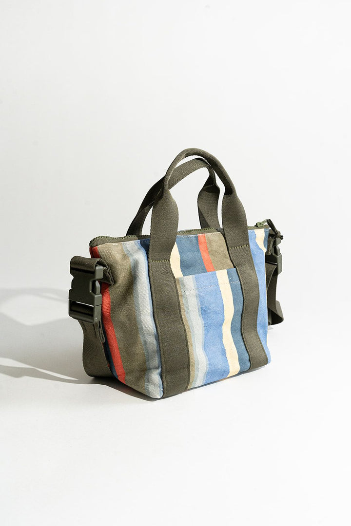 Mattie | Primary Stripe Printed Canvas