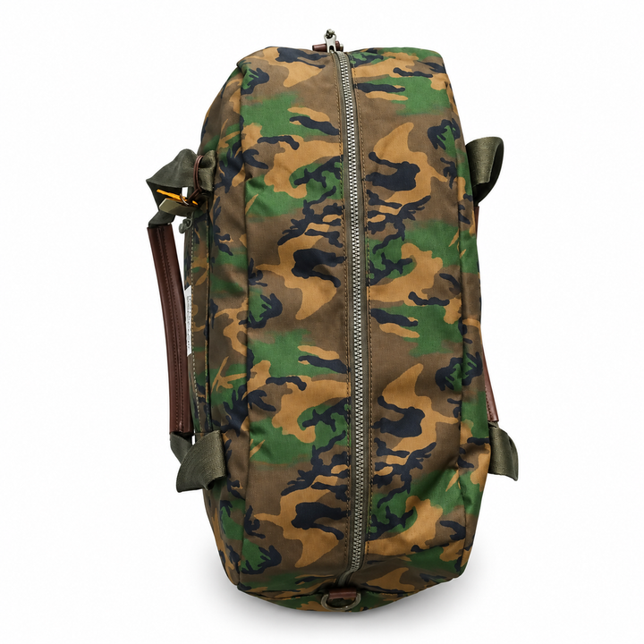 Nellie Duffle Bag| Field Woodland Camo Rugged Nylon