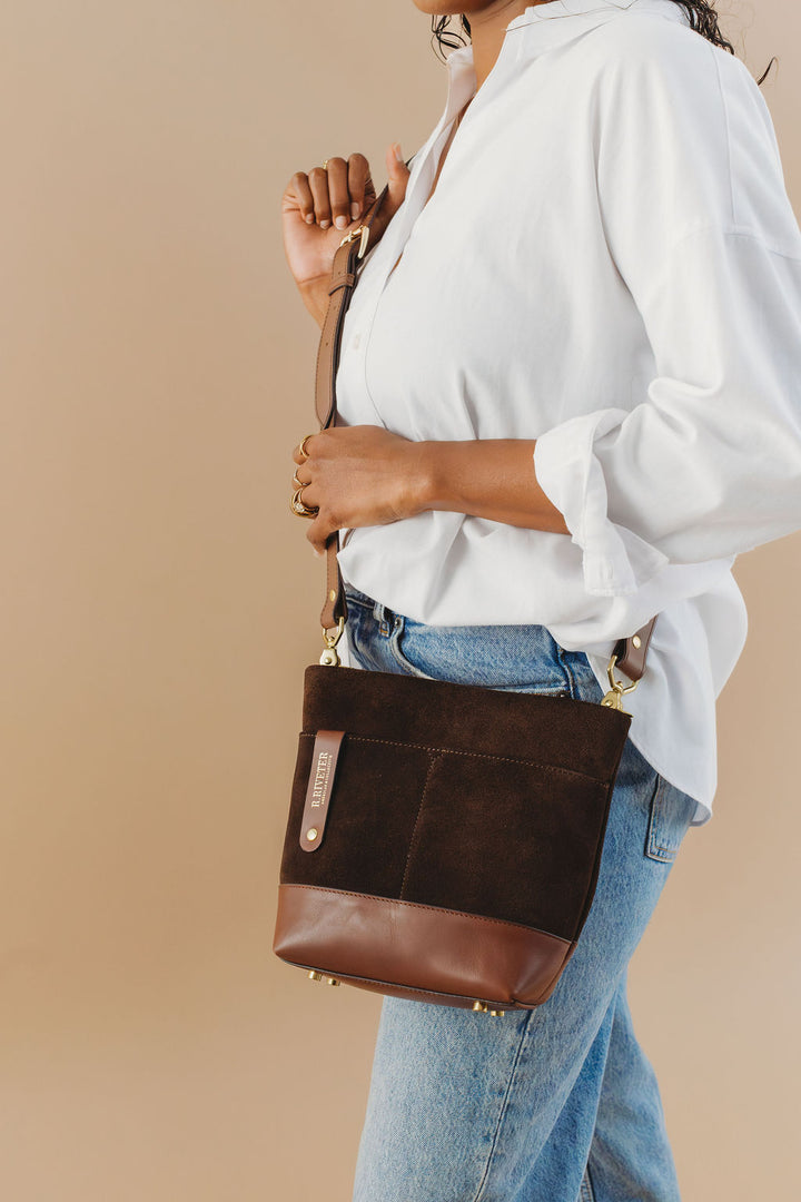 Betsy | Coffee Suede + Brown (Pre-Order)