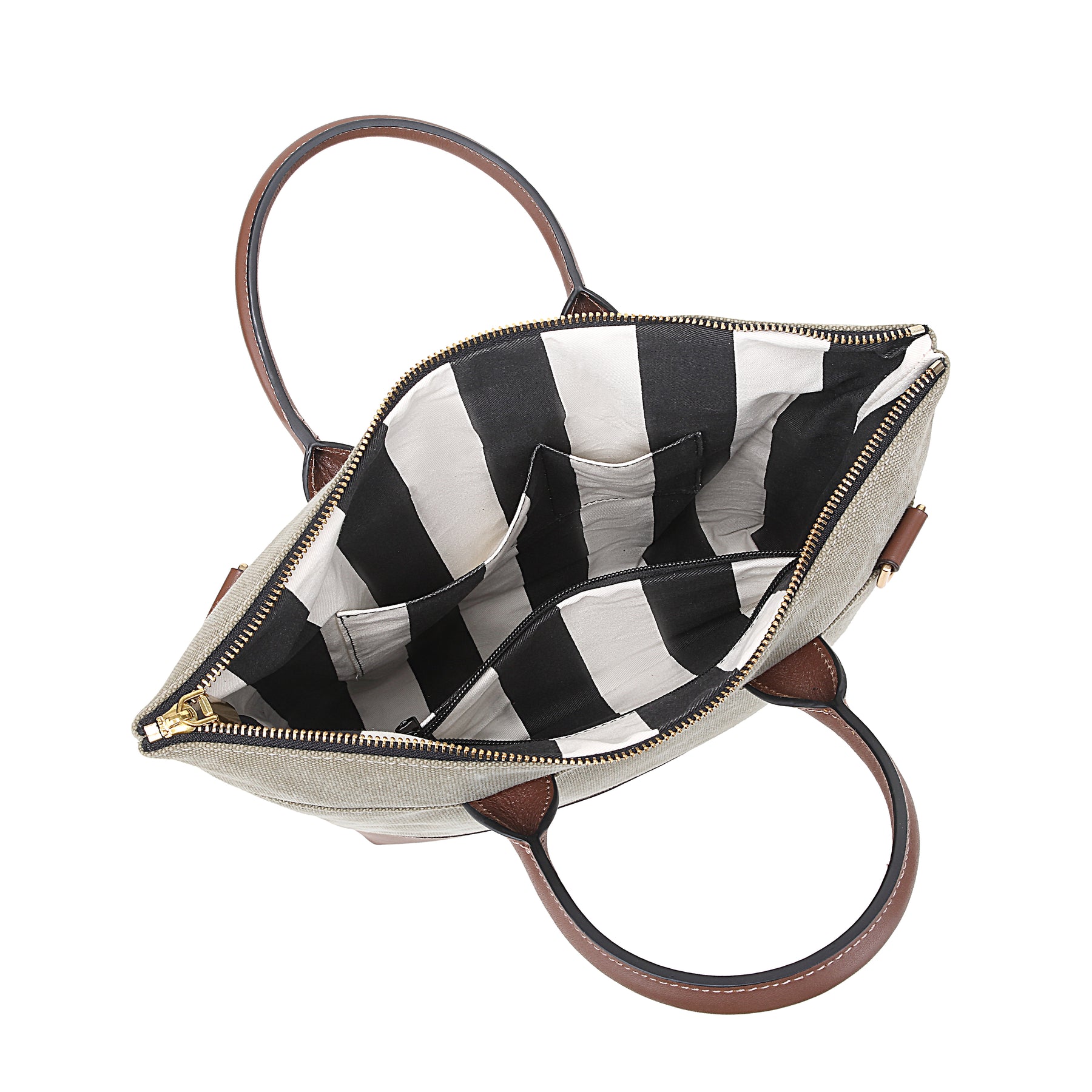 R Riveter Fatigue Otto Tote | Fatigue Washed Canvas + Brown Leather – R. Riveter