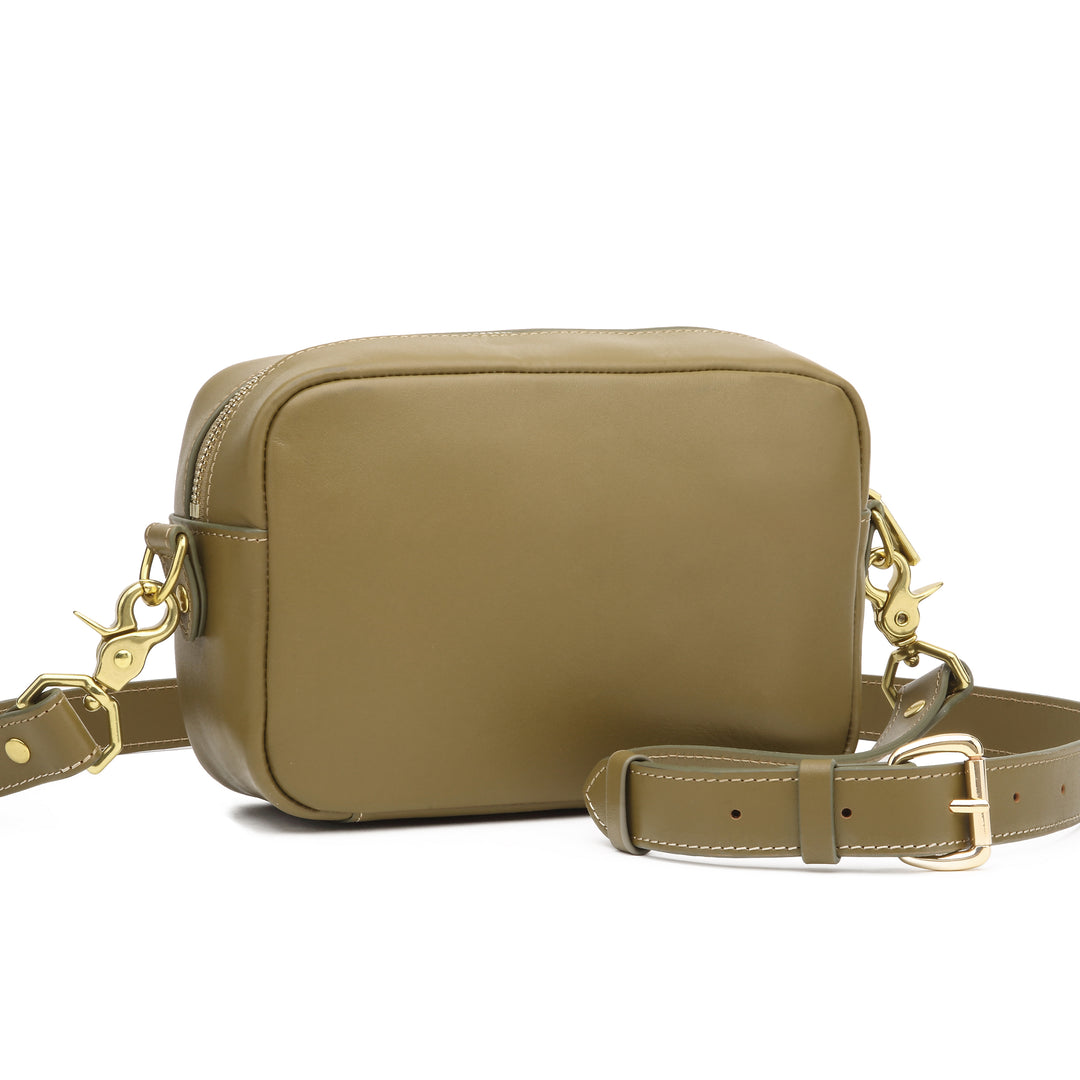 Jane Crossbody Bag | Fatigue Leather