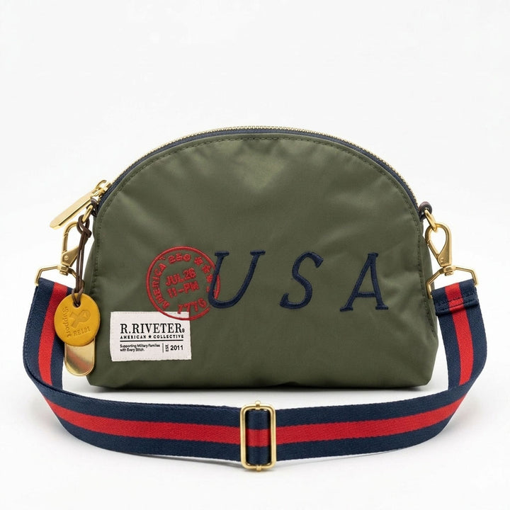 Hopper | USA 250 Fatigue Nylon with Red & Navy Strap