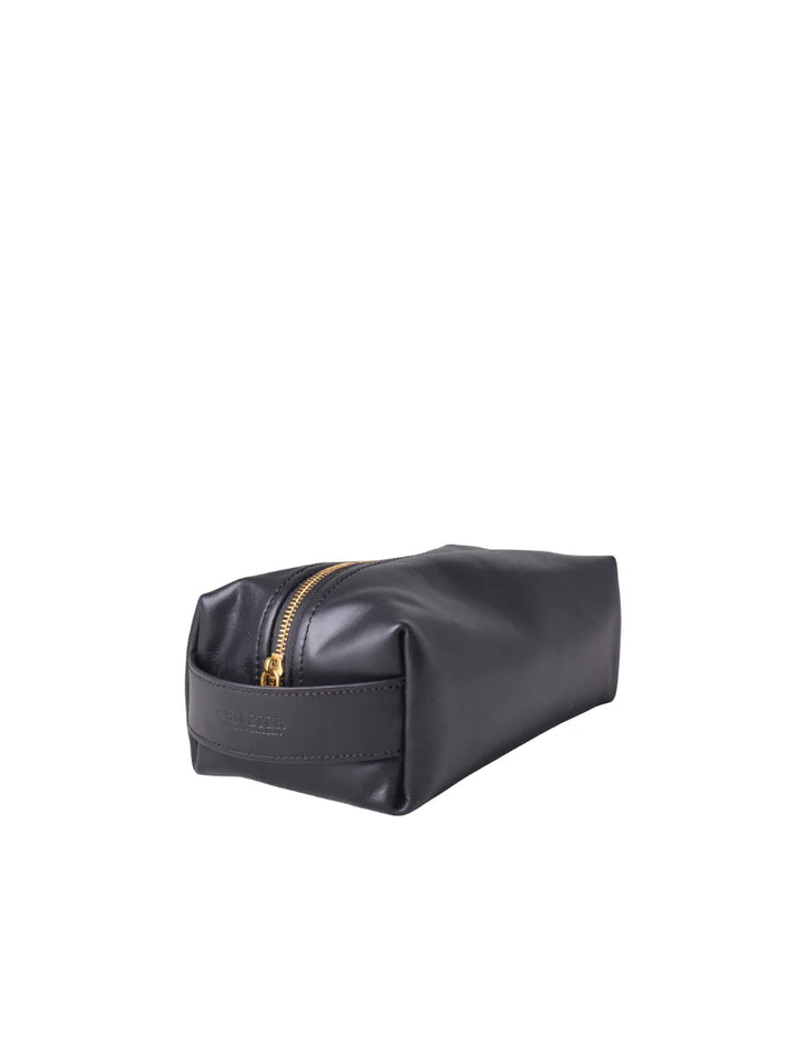 Mens Dopp Kit | Black Leather