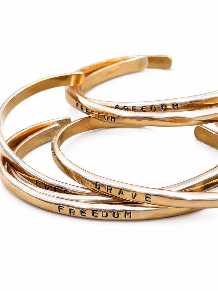 Sea | Brass Cuff Bracelet