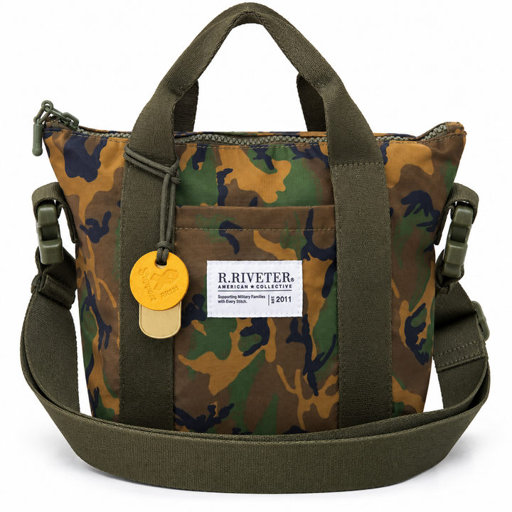 Mattie Tote | Field Woodland Camo Rugged Nylon