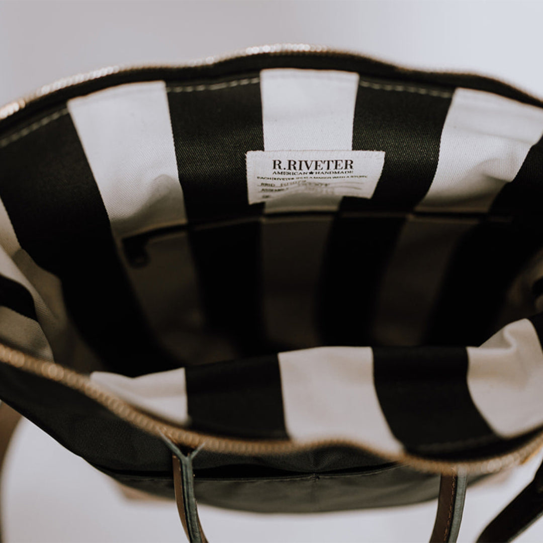 Otto | Black Nylon + Brown Leather