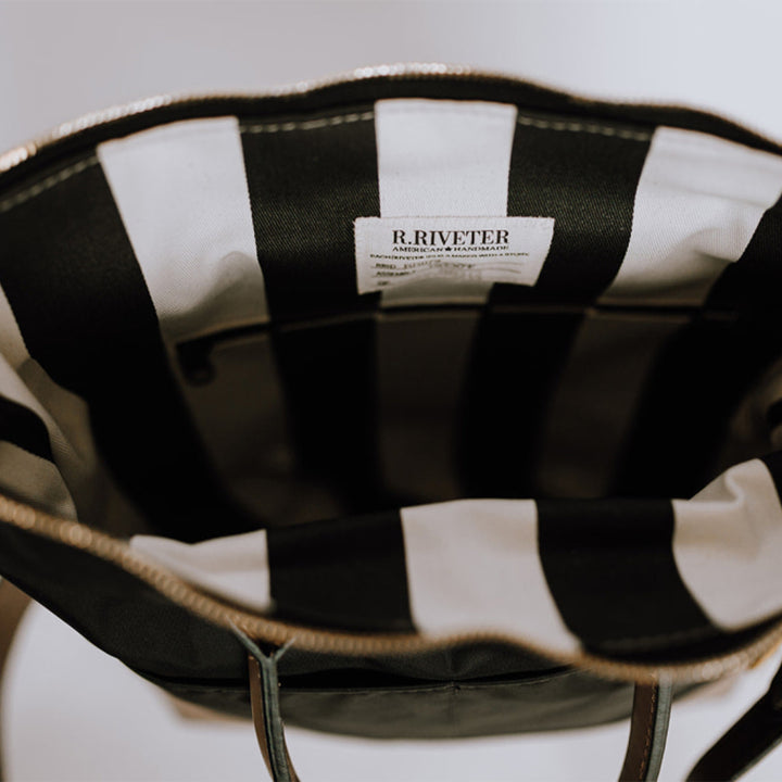 Otto | Black Nylon + Brown Leather