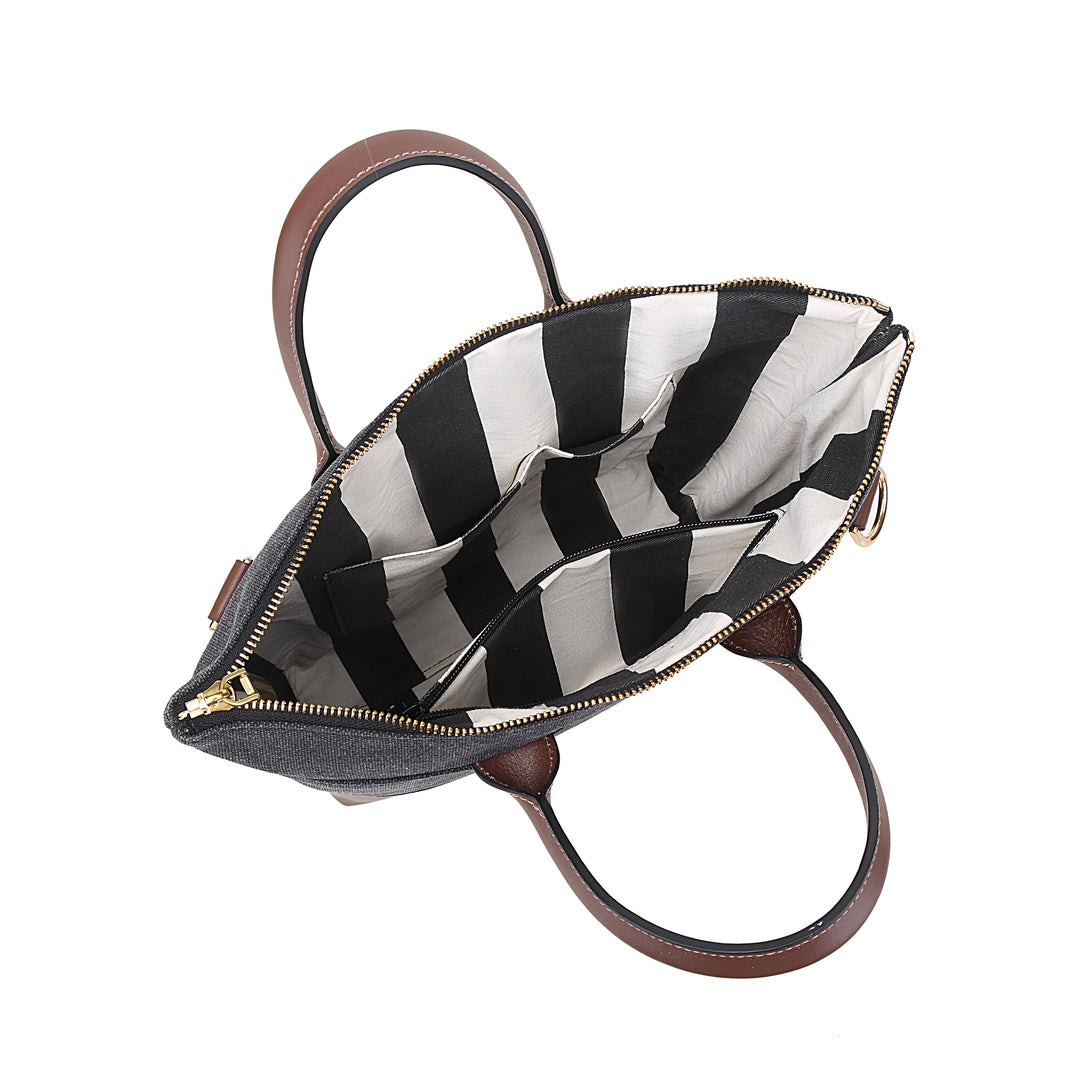 Otto Tote | Chocolate Washed Canvas + Brown Leather