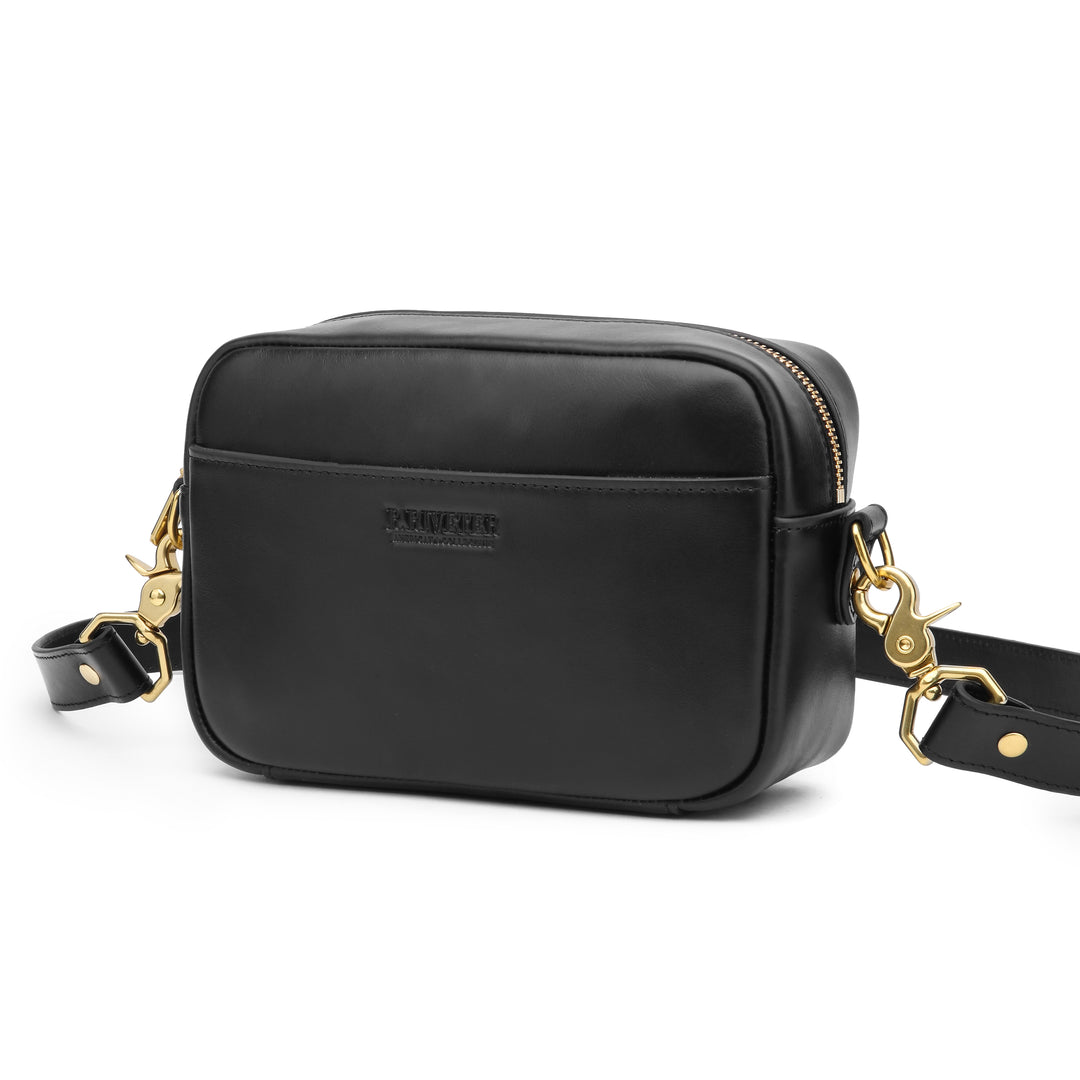 Jane Crossbody Bag | Black Leather