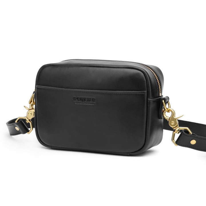 Jane Crossbody Bag | Black Leather