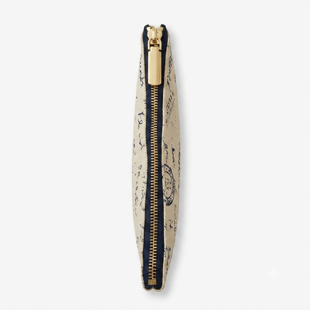 Lucy Zipper Pouch | Canvas Letters to Home Print