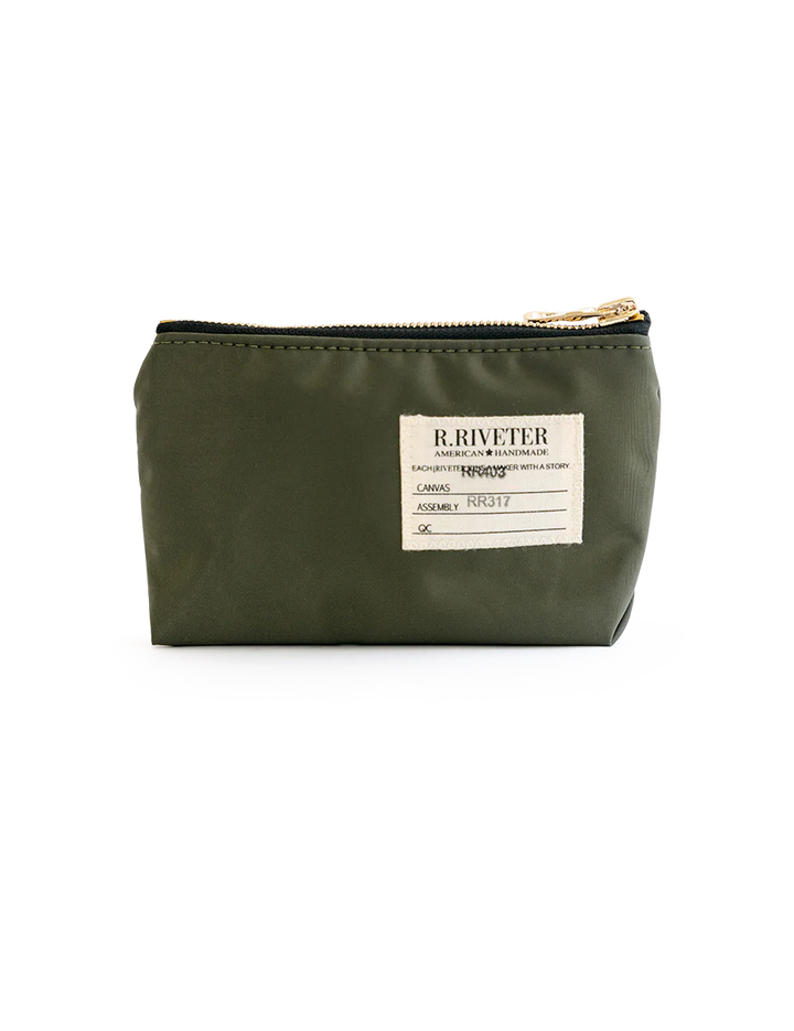 Lucy Mini Zipper Pouch | Fatigue Nylon
